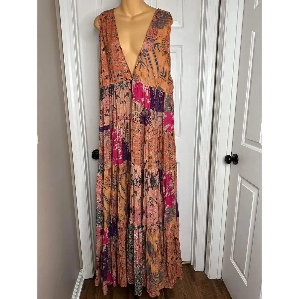 Anthropologie Mes Demoiselles Floral Eyelet Maxi Dress - Picture 6 of 8